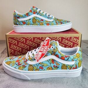 Vans Old Skool Fruity Baby Blue Women Size 9, Men Size 7.5
